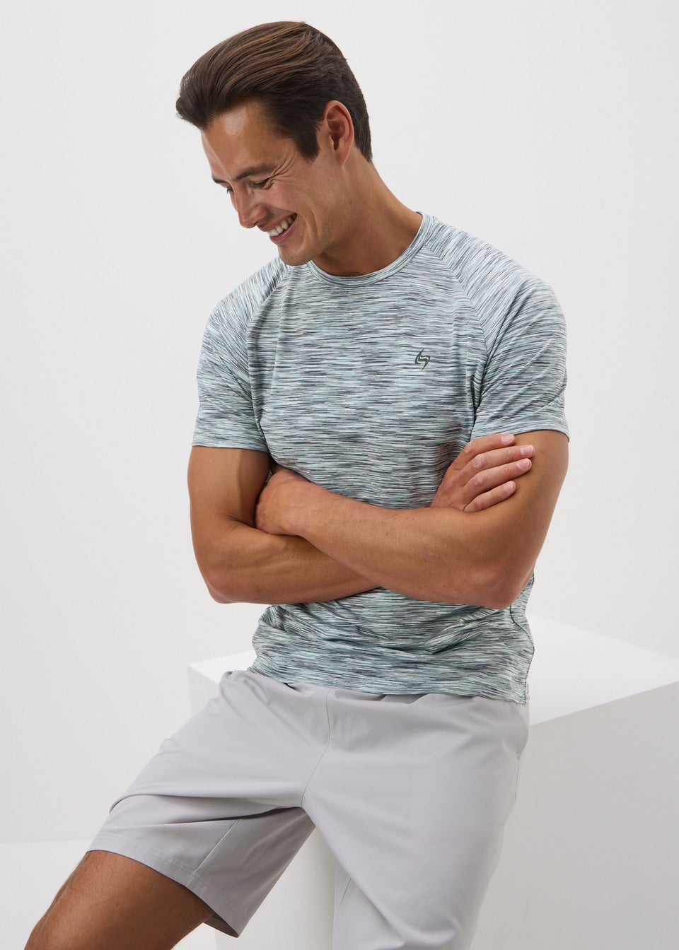 Souluxe Grey Two Tone T-Shirt