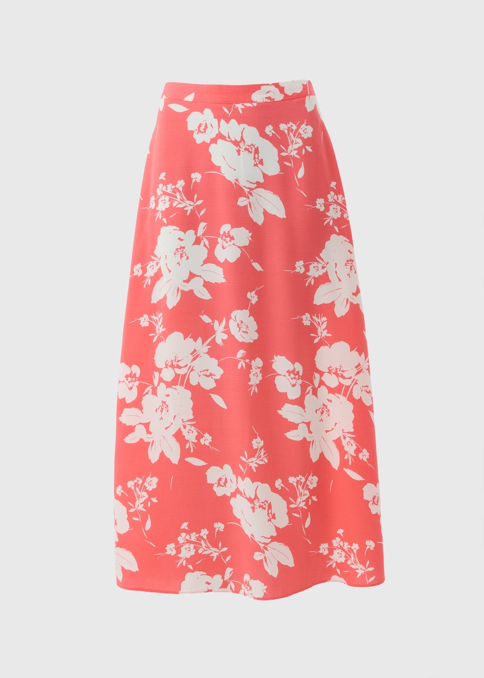 Coral Large Bloom Flared Skirt