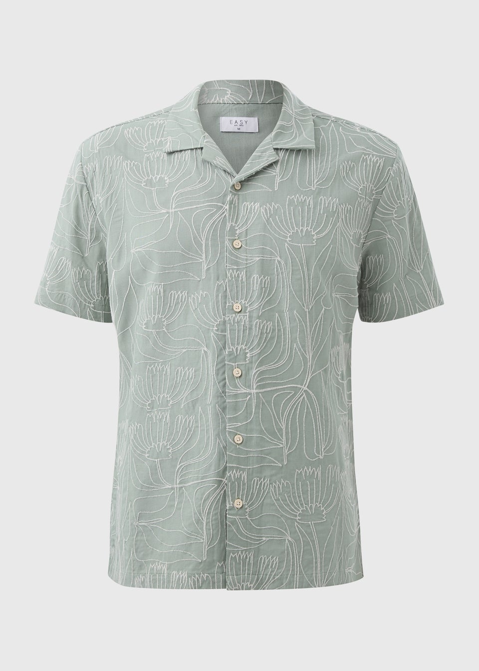 Sage Floral Embroidered Shirt