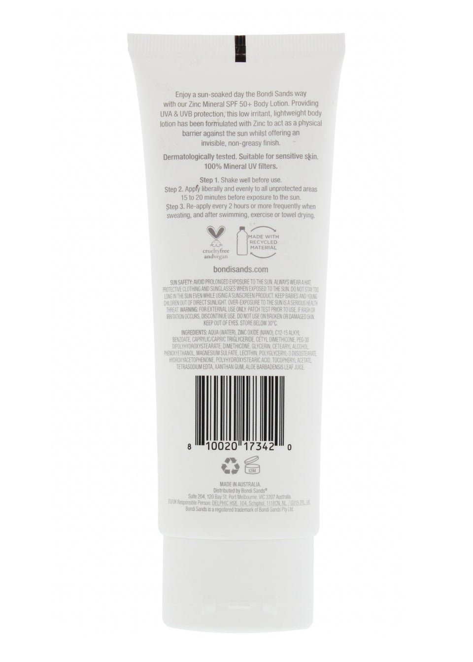 Bondi Sands Mineral Body Lotion SPF 50 (120ML)