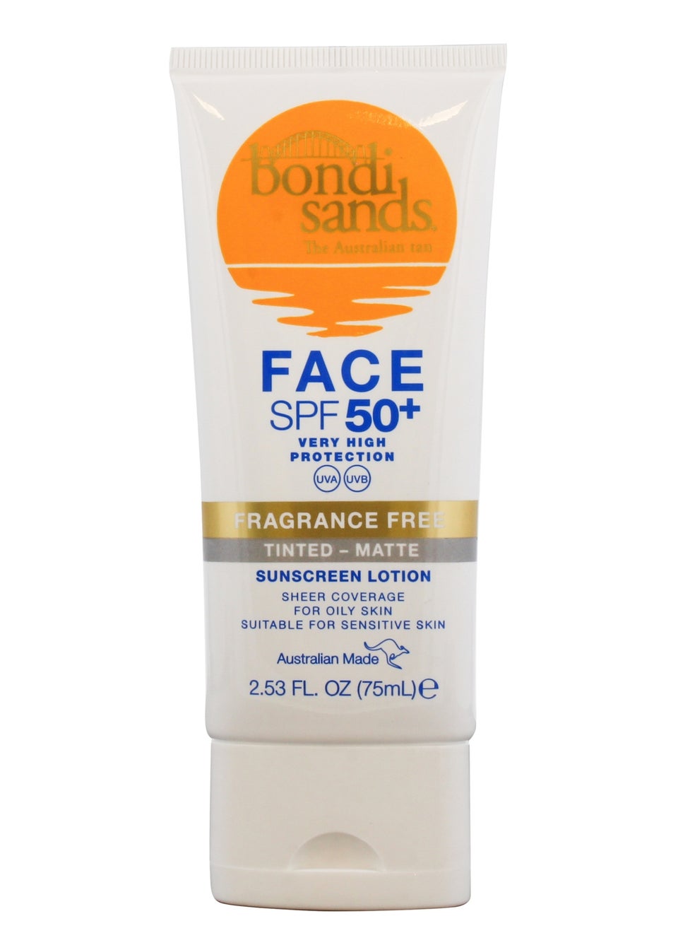 Bondi Sands Fragrance Free Matte Tinted Face Lotion SPF 50 (75ML)