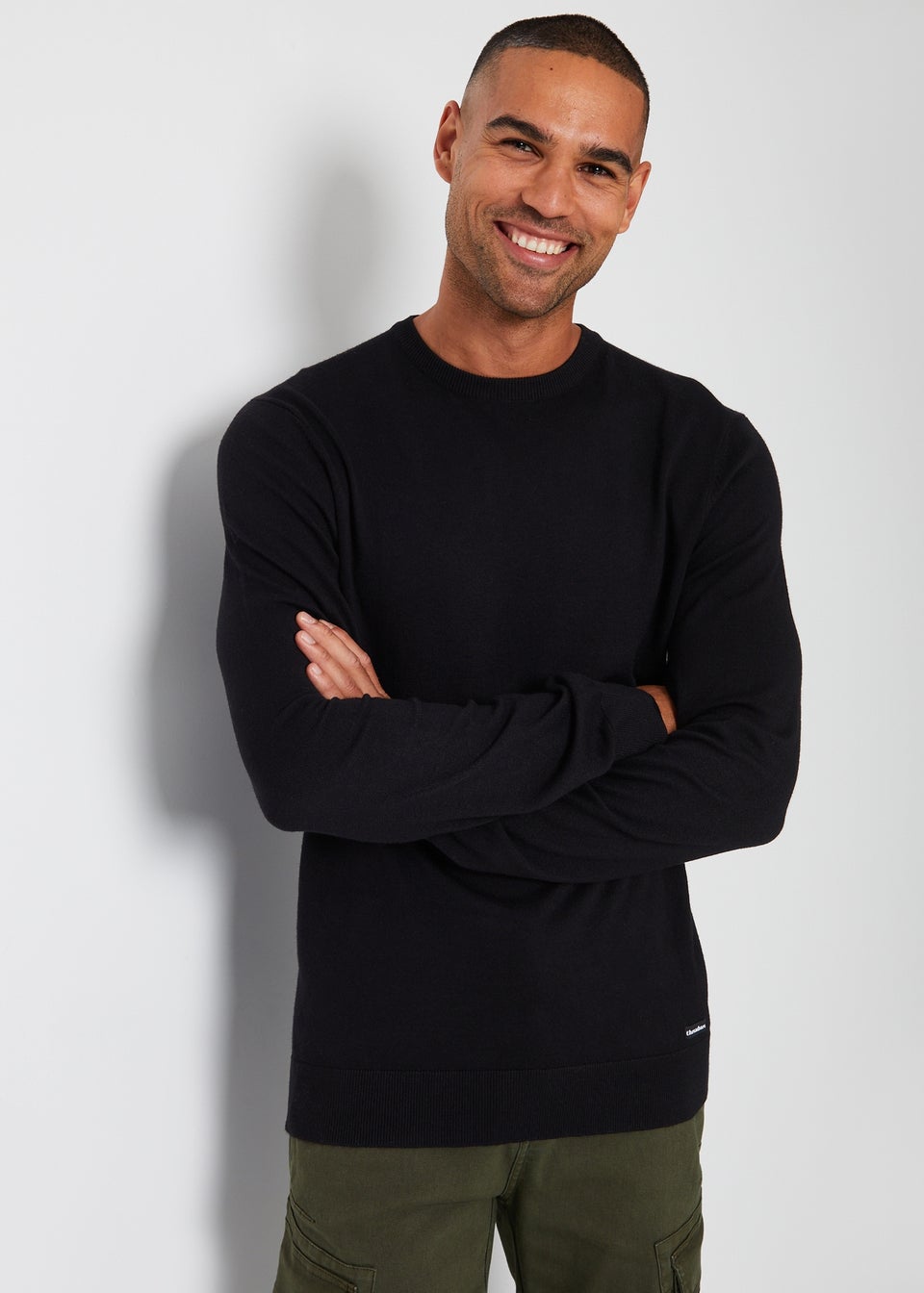 Threadbare Navy  2 Pack Crew Neck Knitted Jumpers