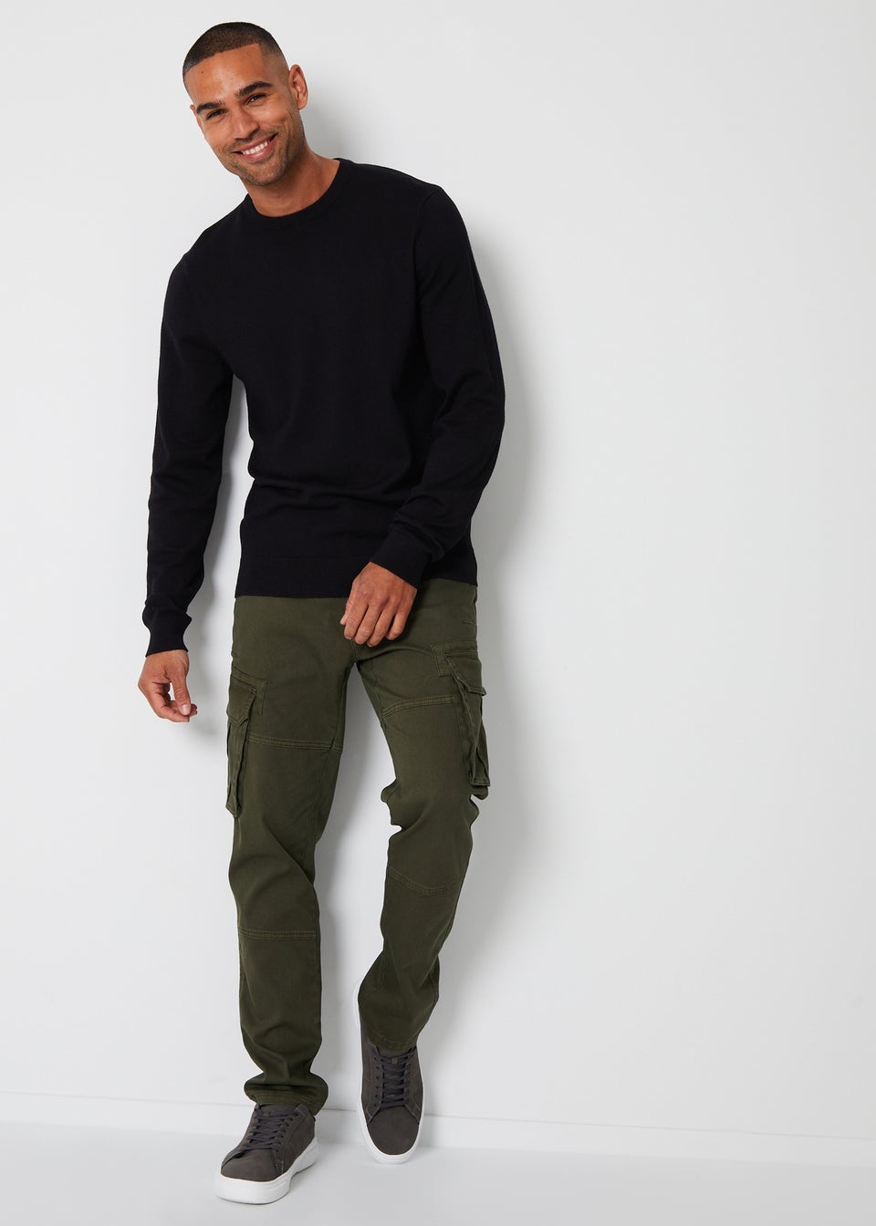 Threadbare Navy  2 Pack Crew Neck Knitted Jumpers