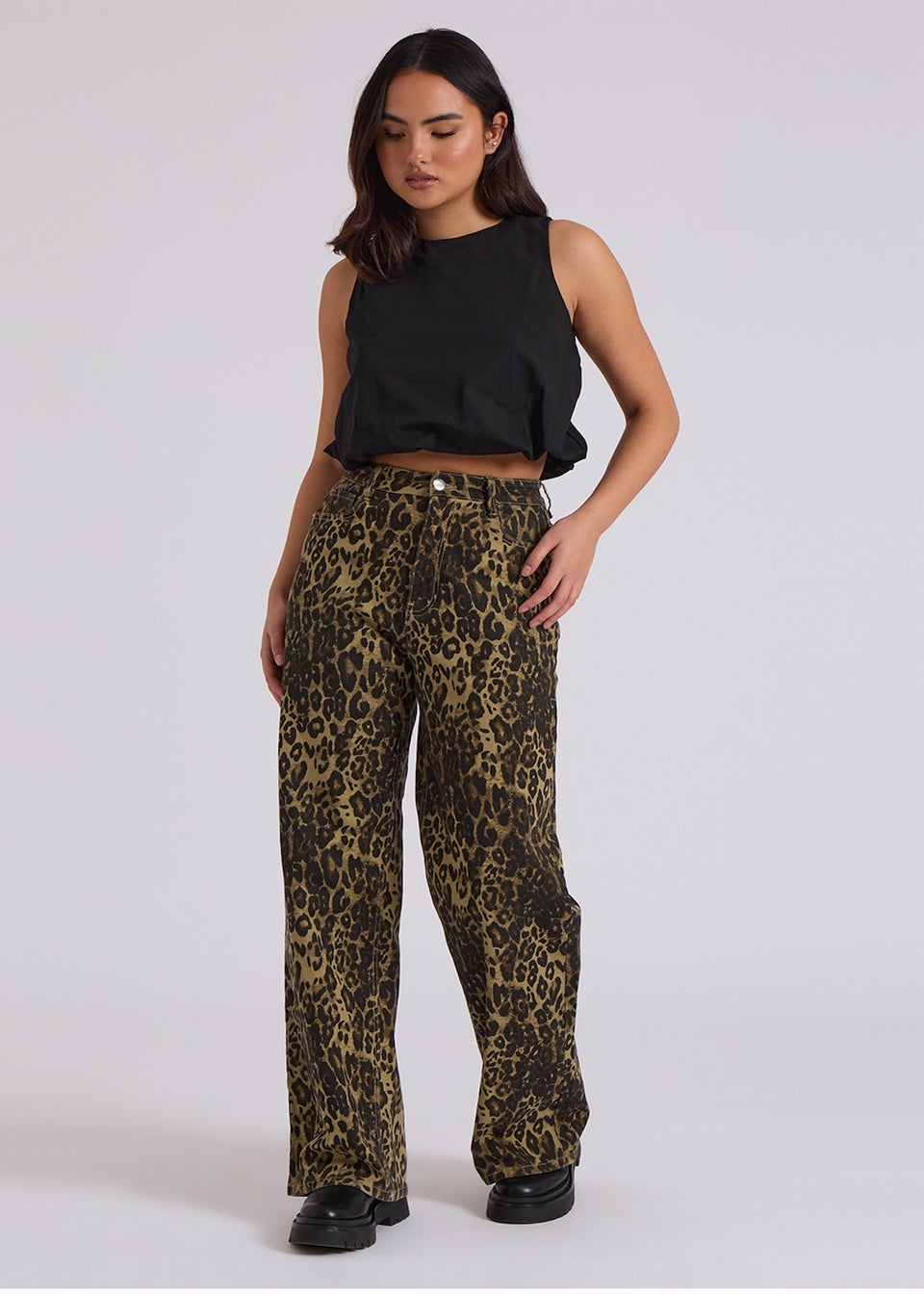 Urban Bliss Black Open Back Bubble Hem Top