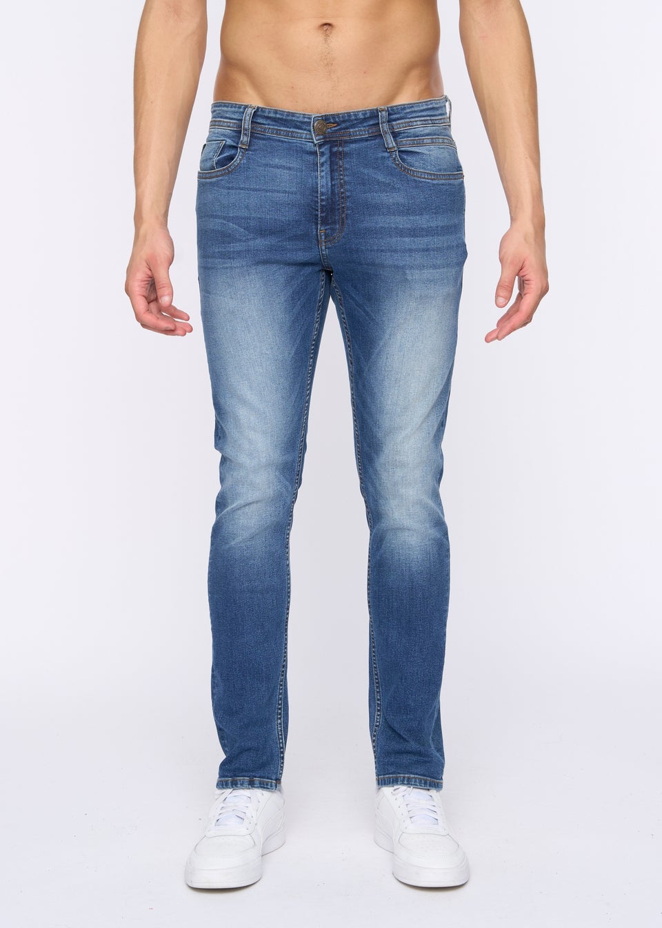Duck Cover Blue Stone Wash Maylead Slim Fit Jeans Matalan