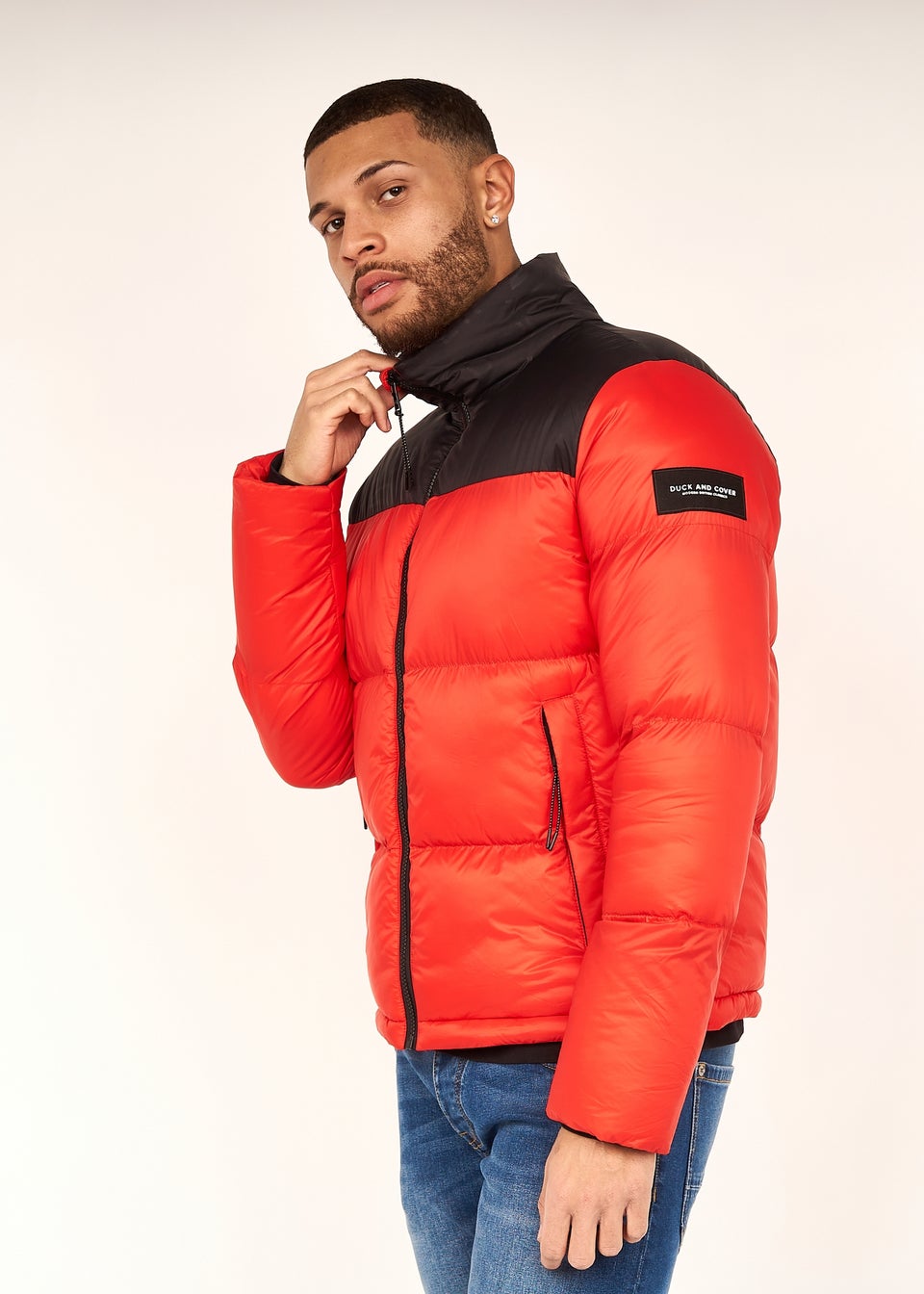 Duck & Cover Red Synmax Quilted Jacket