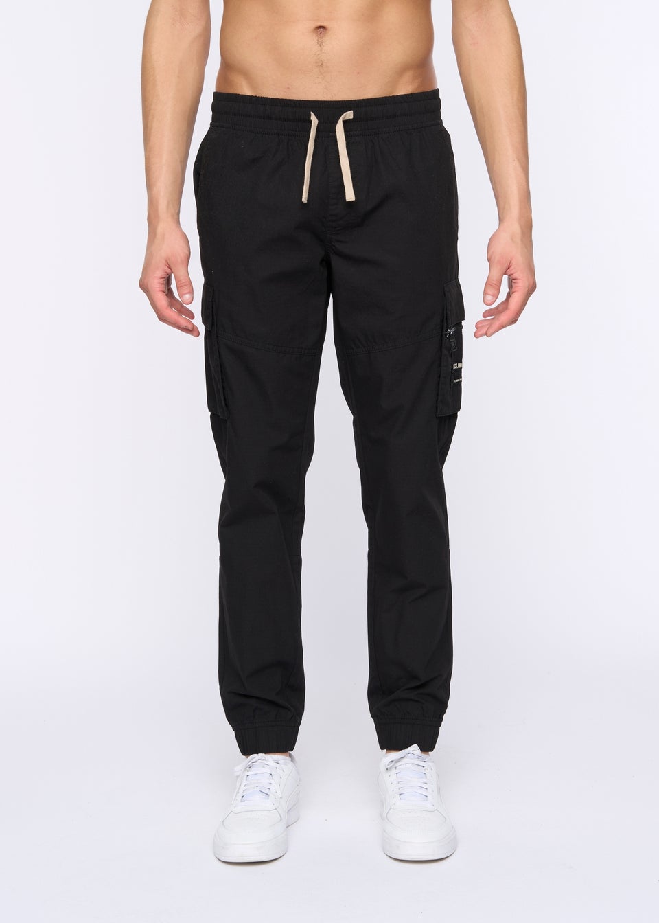 Duck & Cover Black Chesser Jog Pants