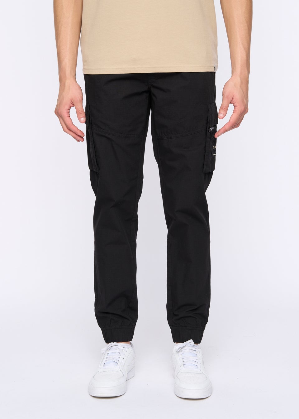 Duck & Cover Black Chesser Jog Pants