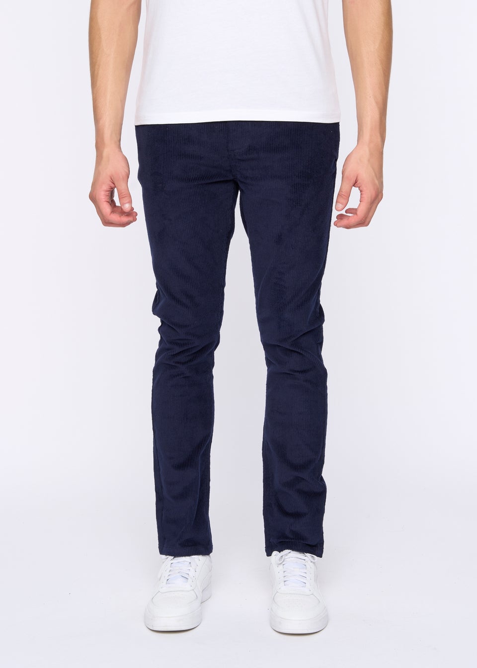 Duck & Cover Navy Cordsome Trousers