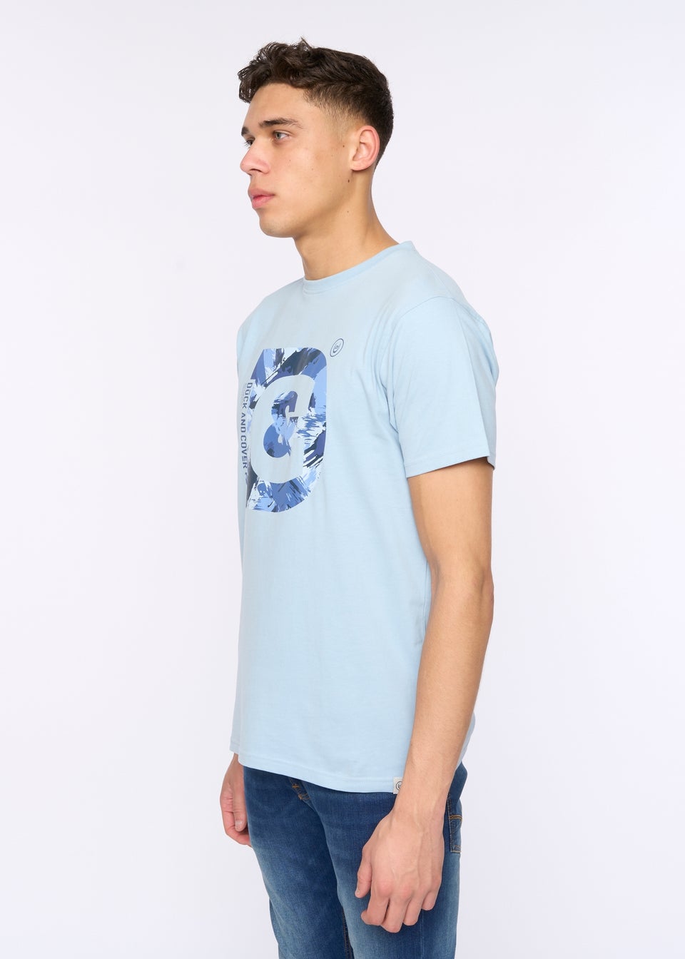 Duck & Cover Sky Blue Deecee T-Shirt