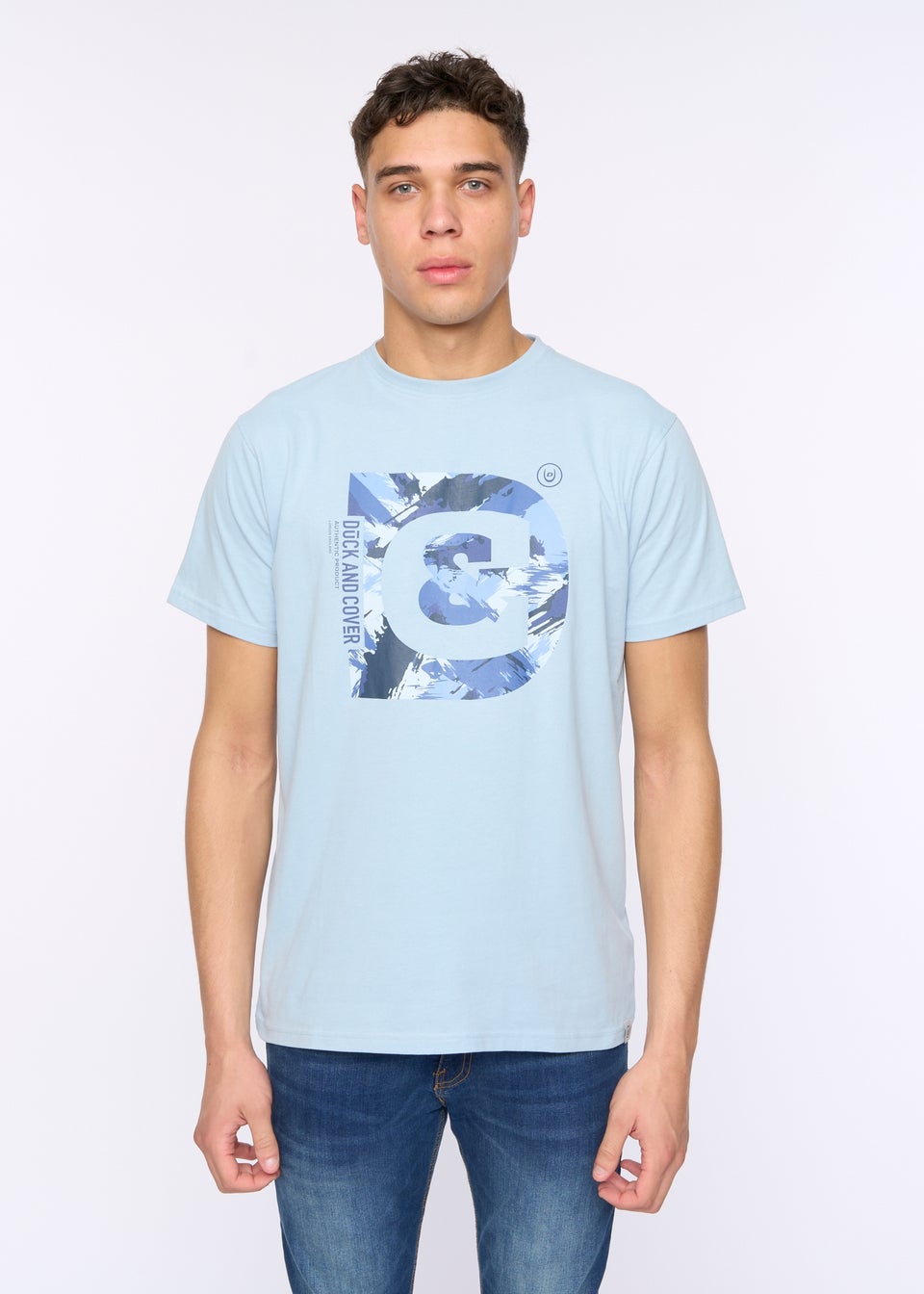 Duck & Cover Sky Blue Deecee T-Shirt