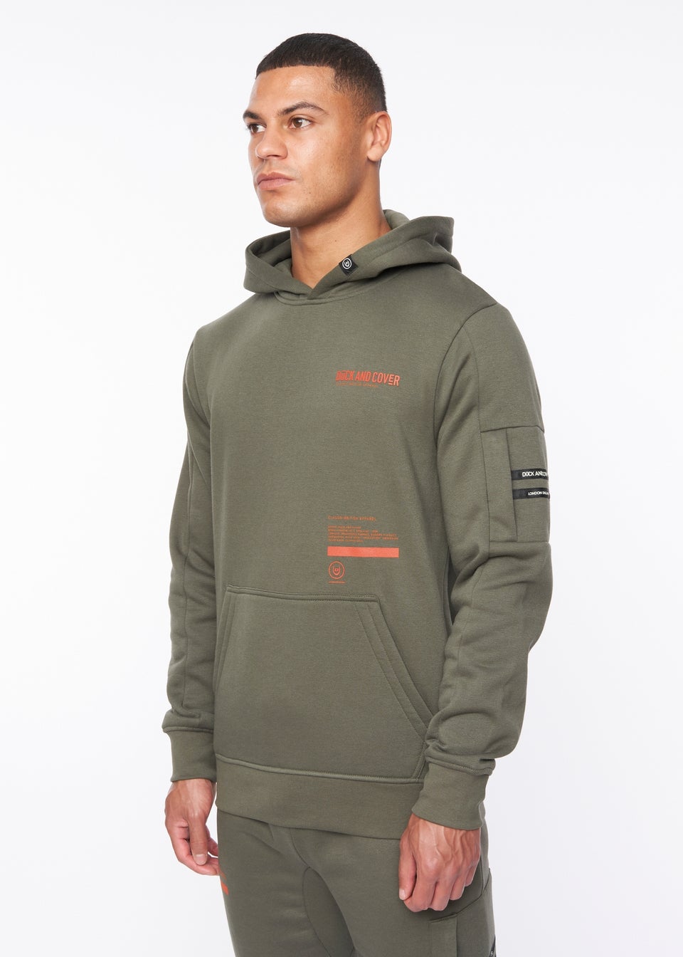 Duck & Cover  Dark Olive Heningys Hoodie