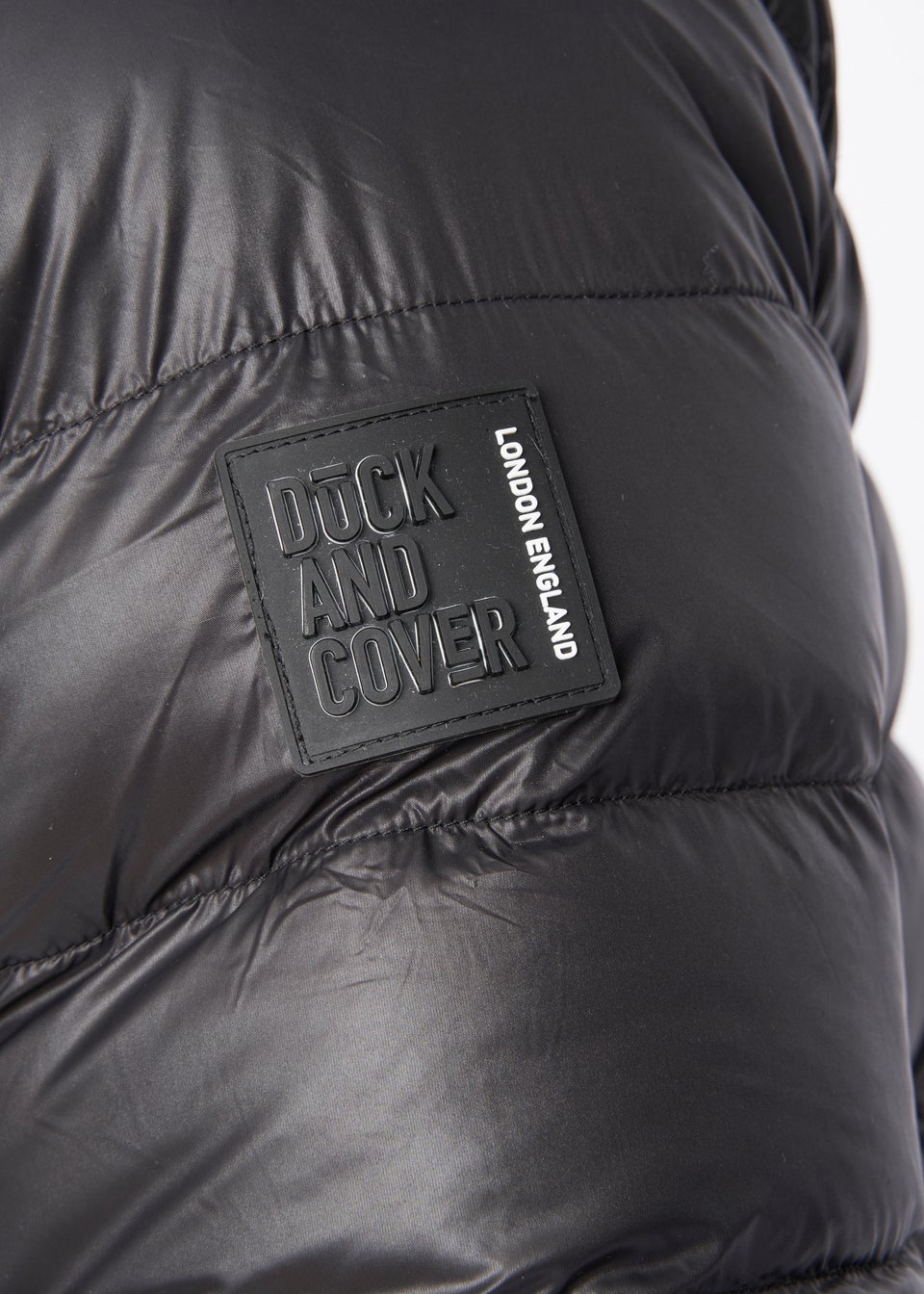 Duck & Cover Black Shemmy Quilted Jacket