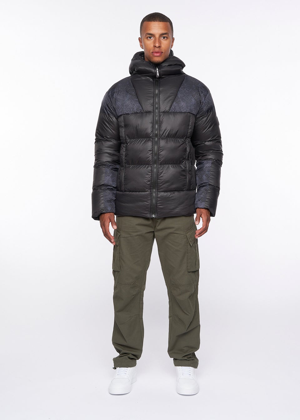 Duck & Cover Black Ryebank Padded Jacket