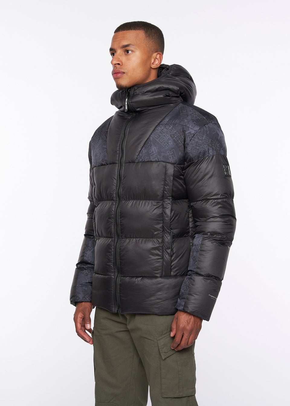 Duck & Cover Black Ryebank Padded Jacket