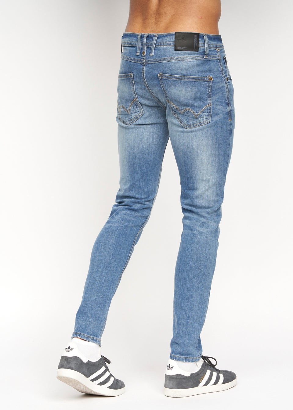 Duck & Cover  Light Wash  Tranfold Slim Fit Jeans