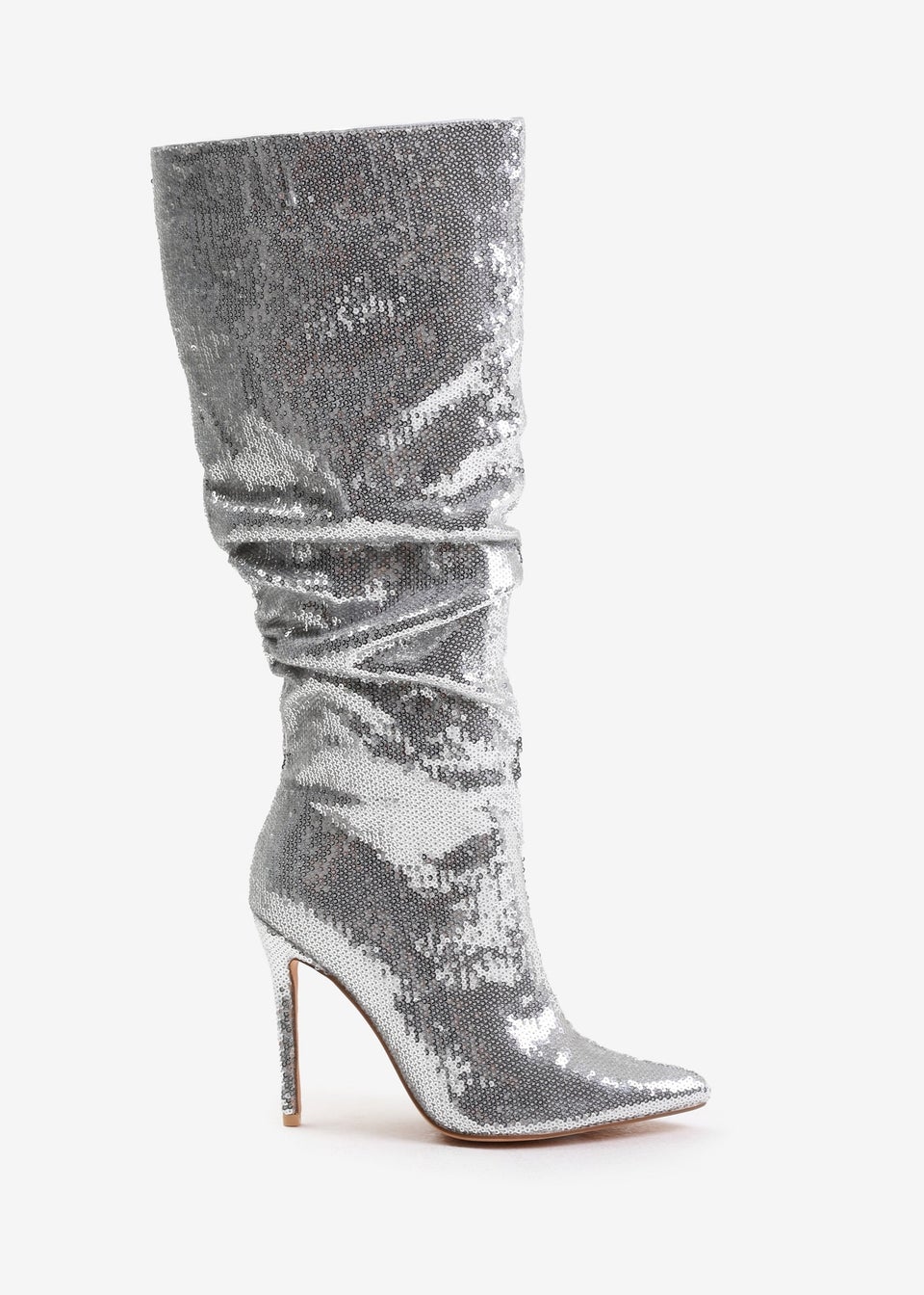 Slouchy sequin boots hot sale
