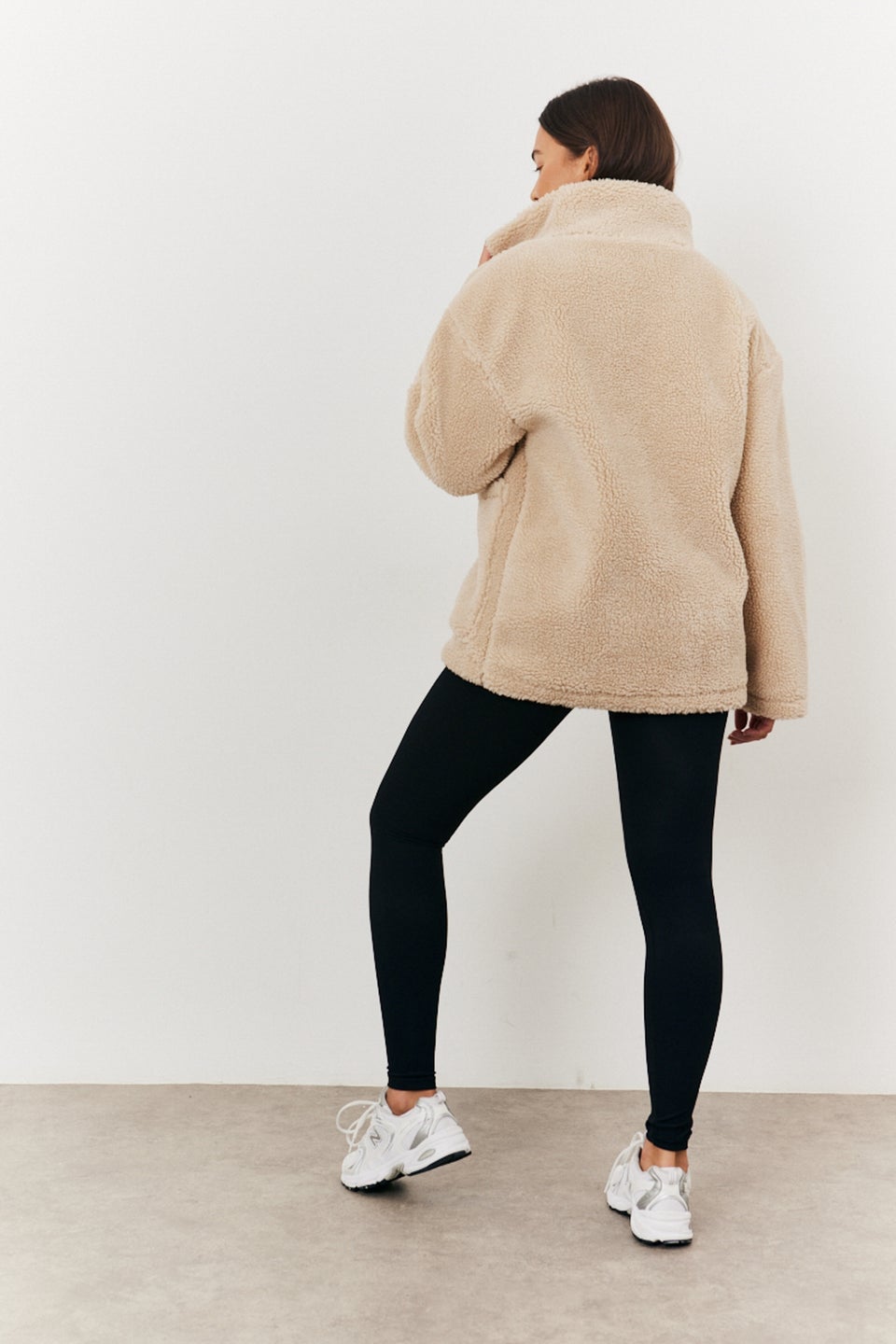 In The Style Stone Teddy Borg Zip Through Jacket Matalan