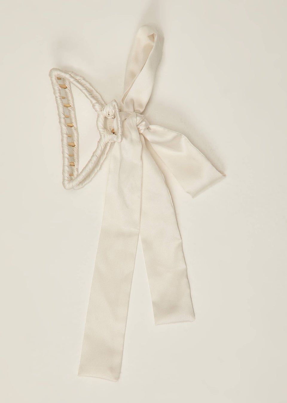 Madein Cream Aurora Ribbon Claw Clip