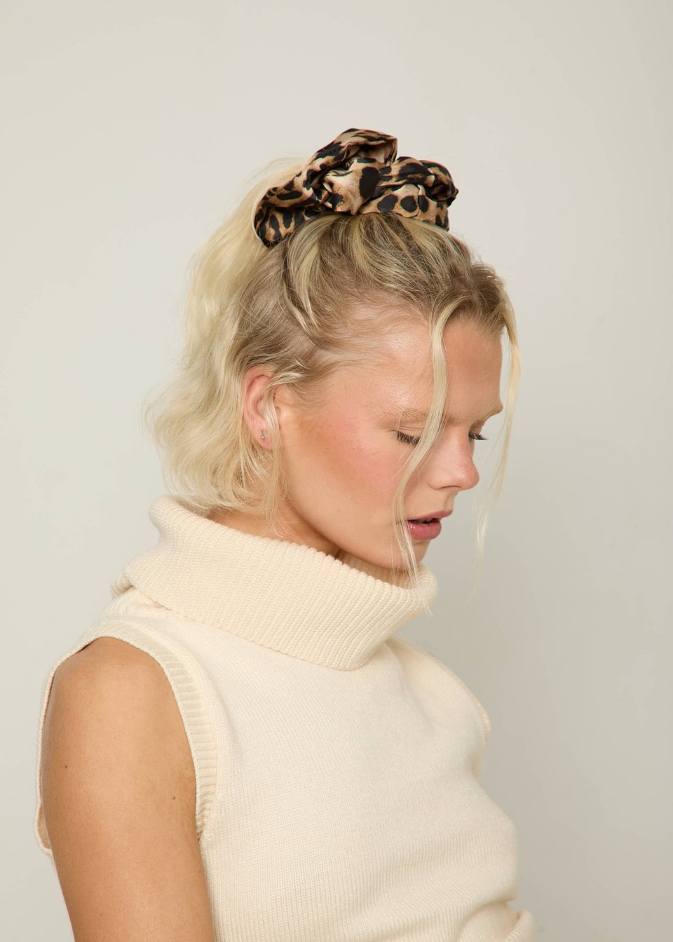 Madein Multi Leopard Layered Laila Scrunchie