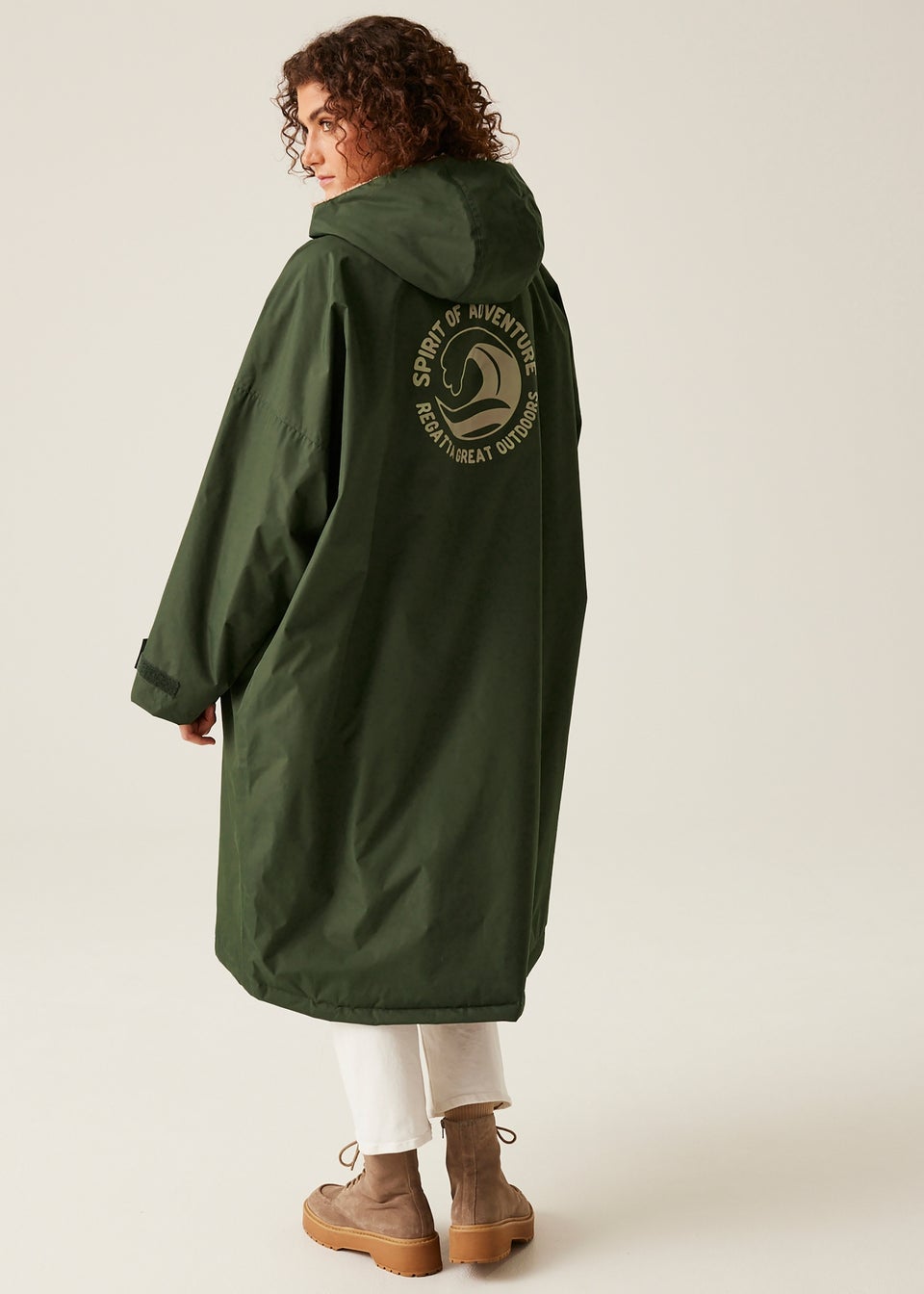 Regatta Dark Khaki Adult Changing Waterproof Hydrofort Robe