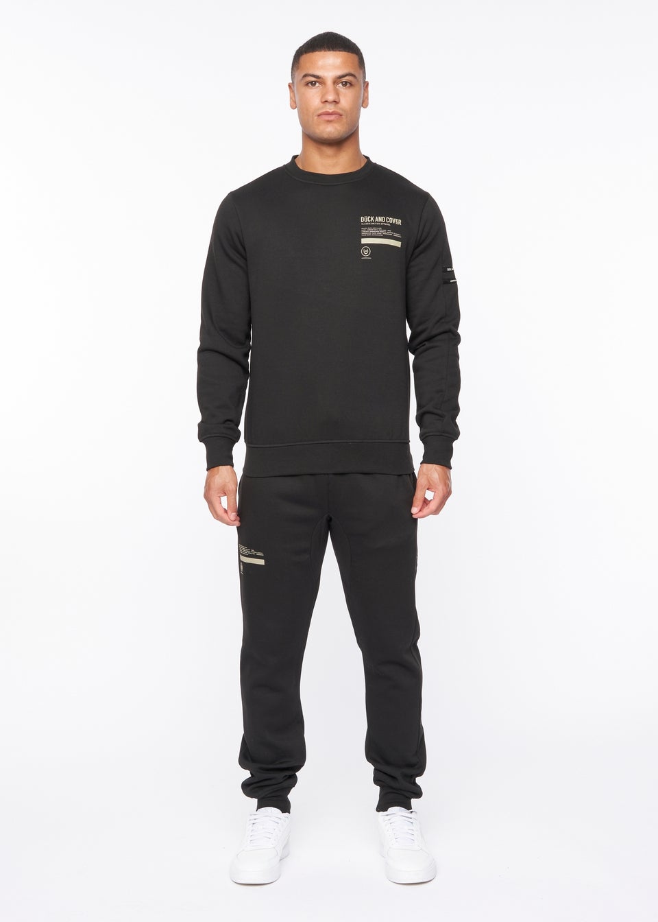 Duck & Cover Black Jennerkins Crew Sweatshirt