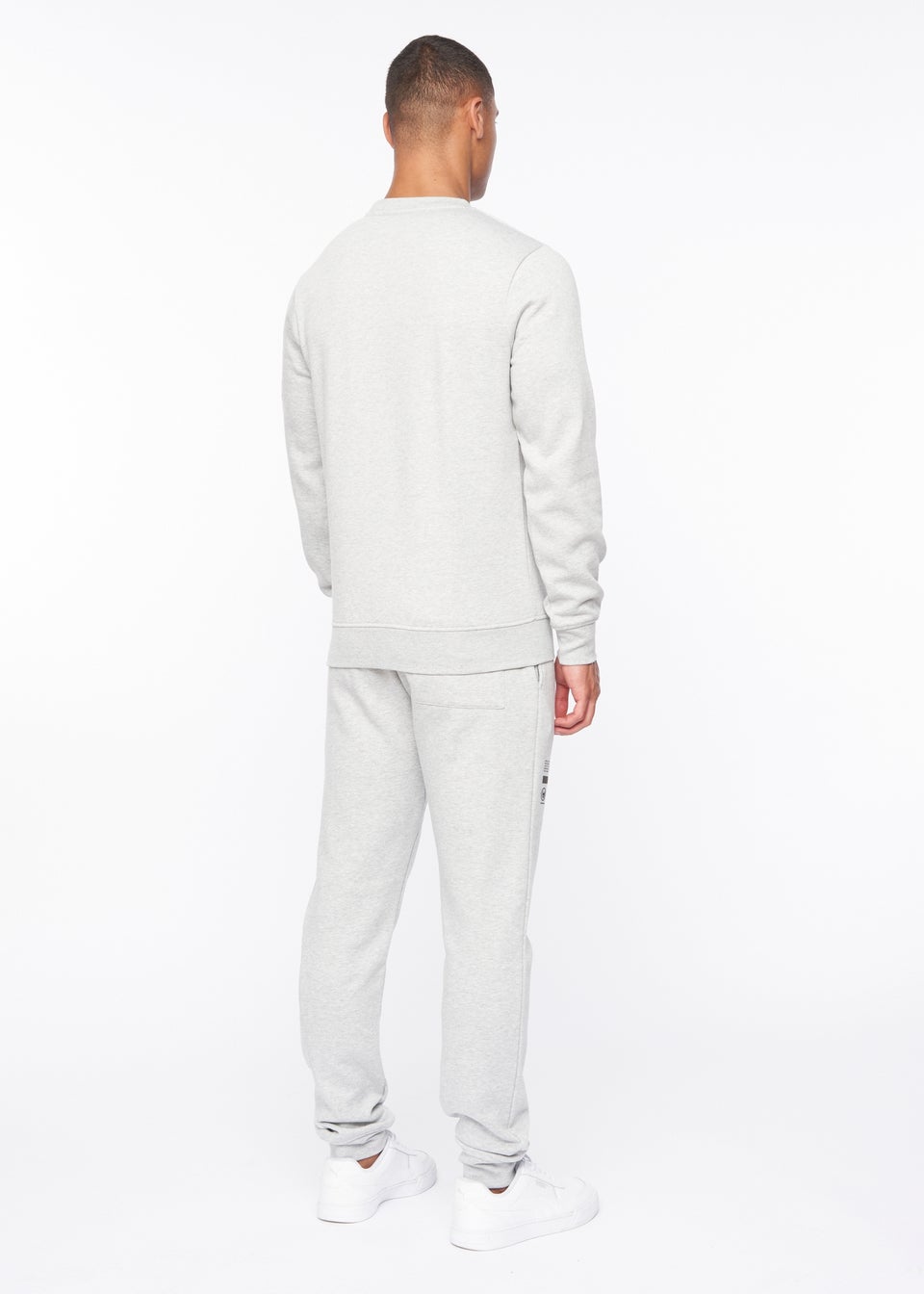 Duck & Cover Grey Marl Jennerkins Crew Sweatshirt