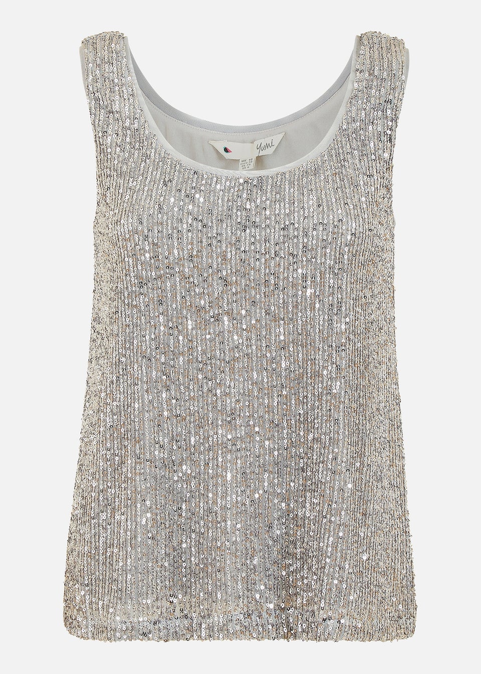 Yumi Silver Sequin Vest