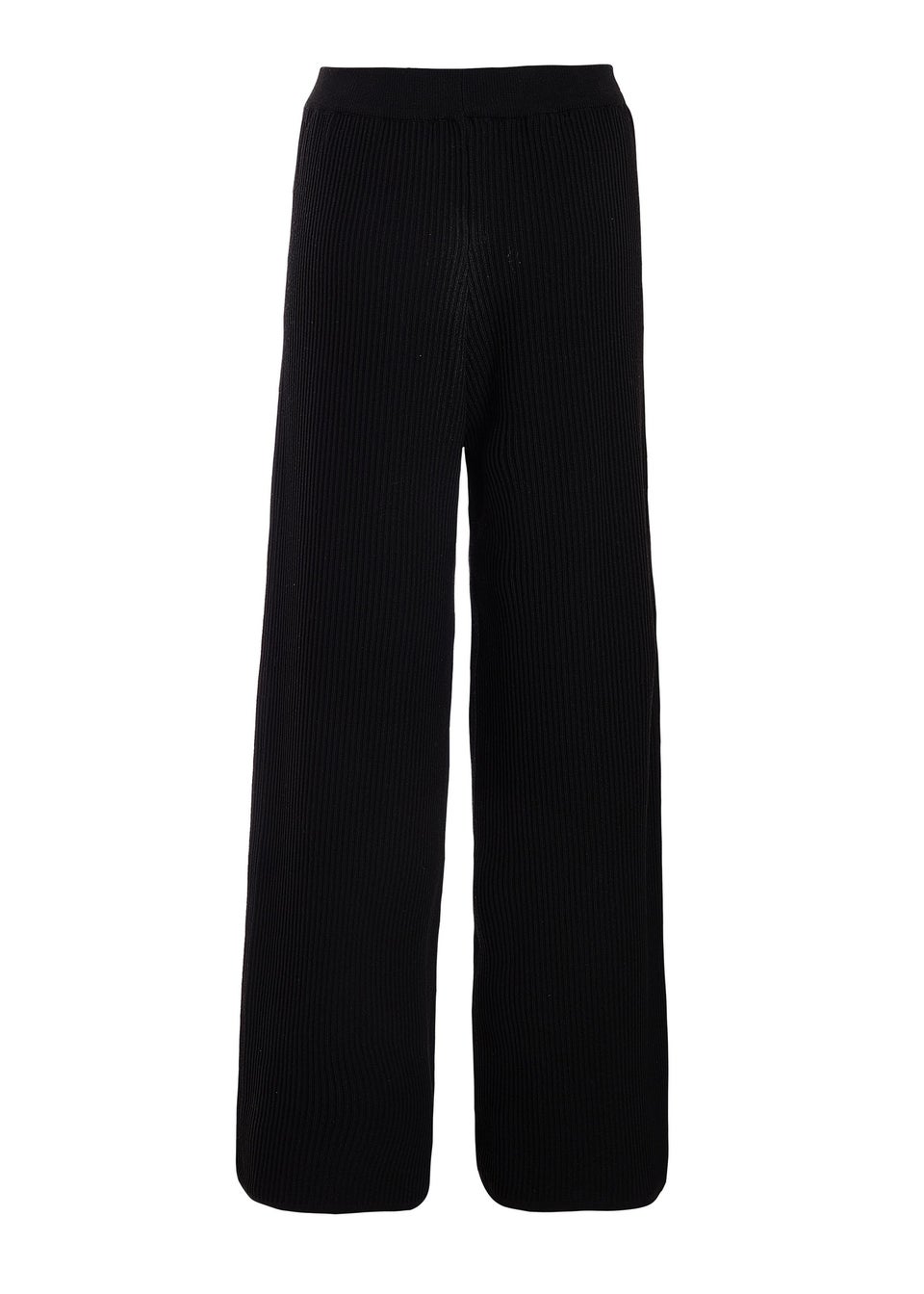 Quiz Black Knit Beaded Trousers