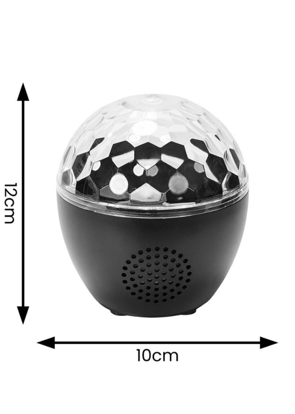 ValueLights Skylar Colour Changing LED USB Music Speaker Light Projector (12cm x 10cm x 10cm)