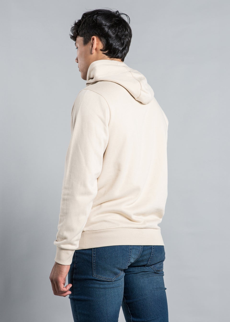 Tokyo Laundry Stone Raised Rubber Print Hoody with Drawcord