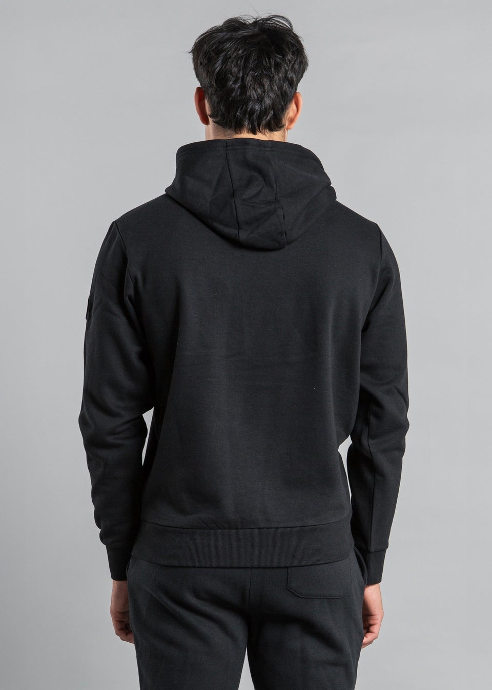 Tokyo Laundry Black Cotton Blend Kangaroo Pocket Hoody