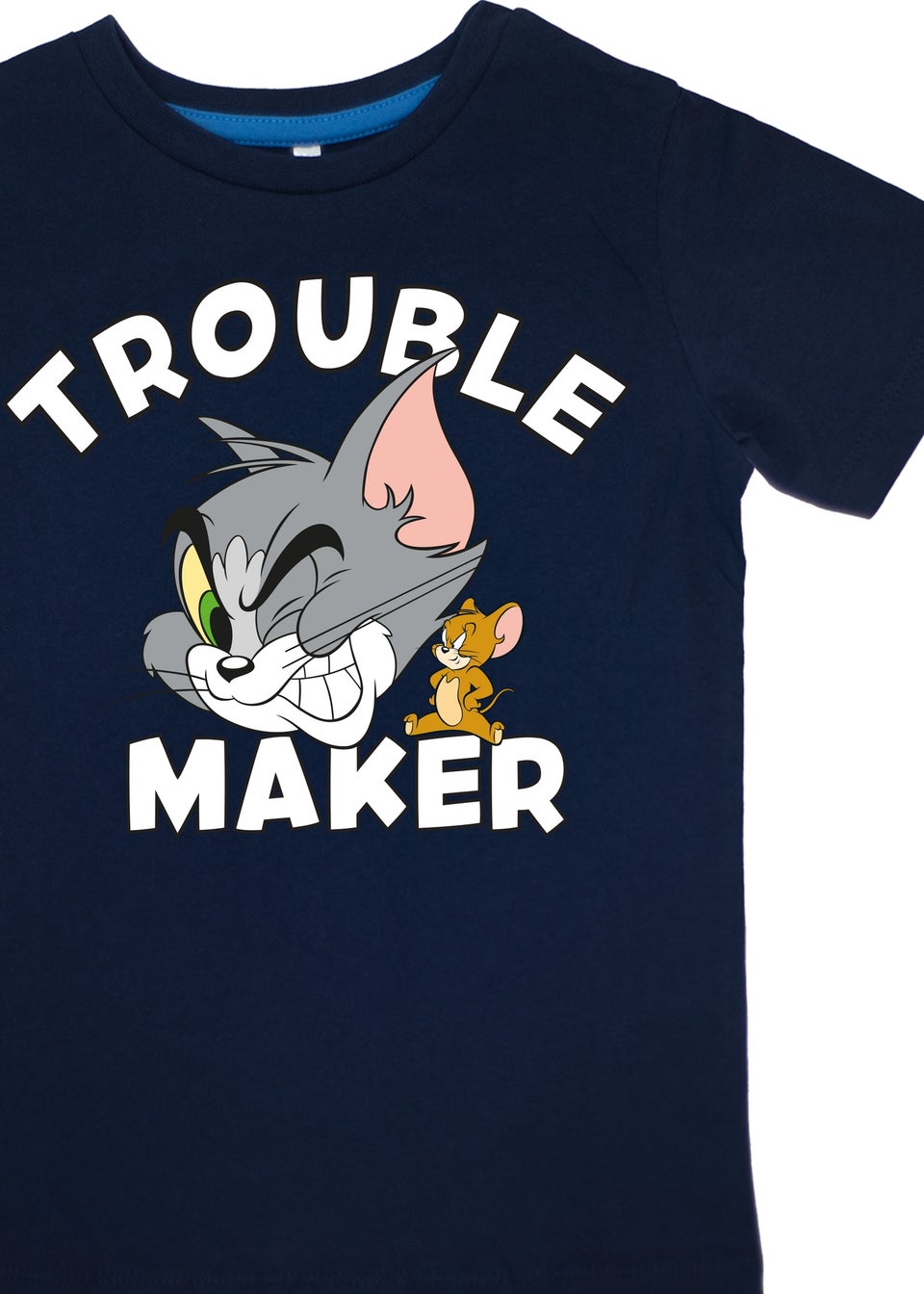 Tom & Jerry Trouble Maker Kids Navy Stripes Pyjamas (3-8 Years)