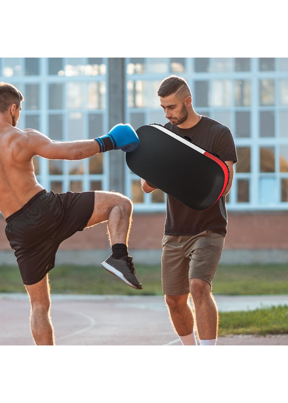 SPORTNOW Kick Boxing Pad Strike Shield Arm Pad for Boxing Training