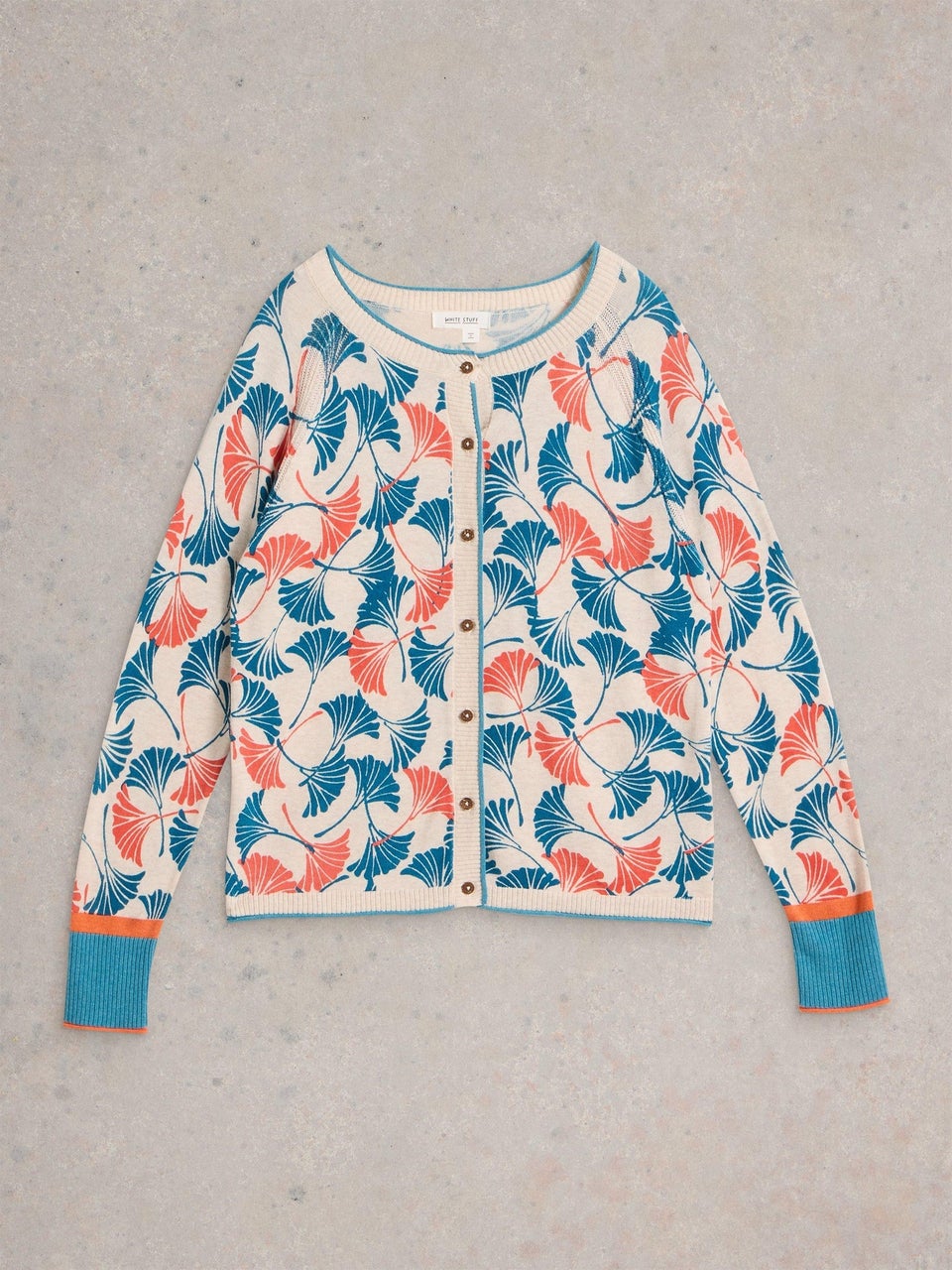 Bedruckte Strickjacke Lulu
