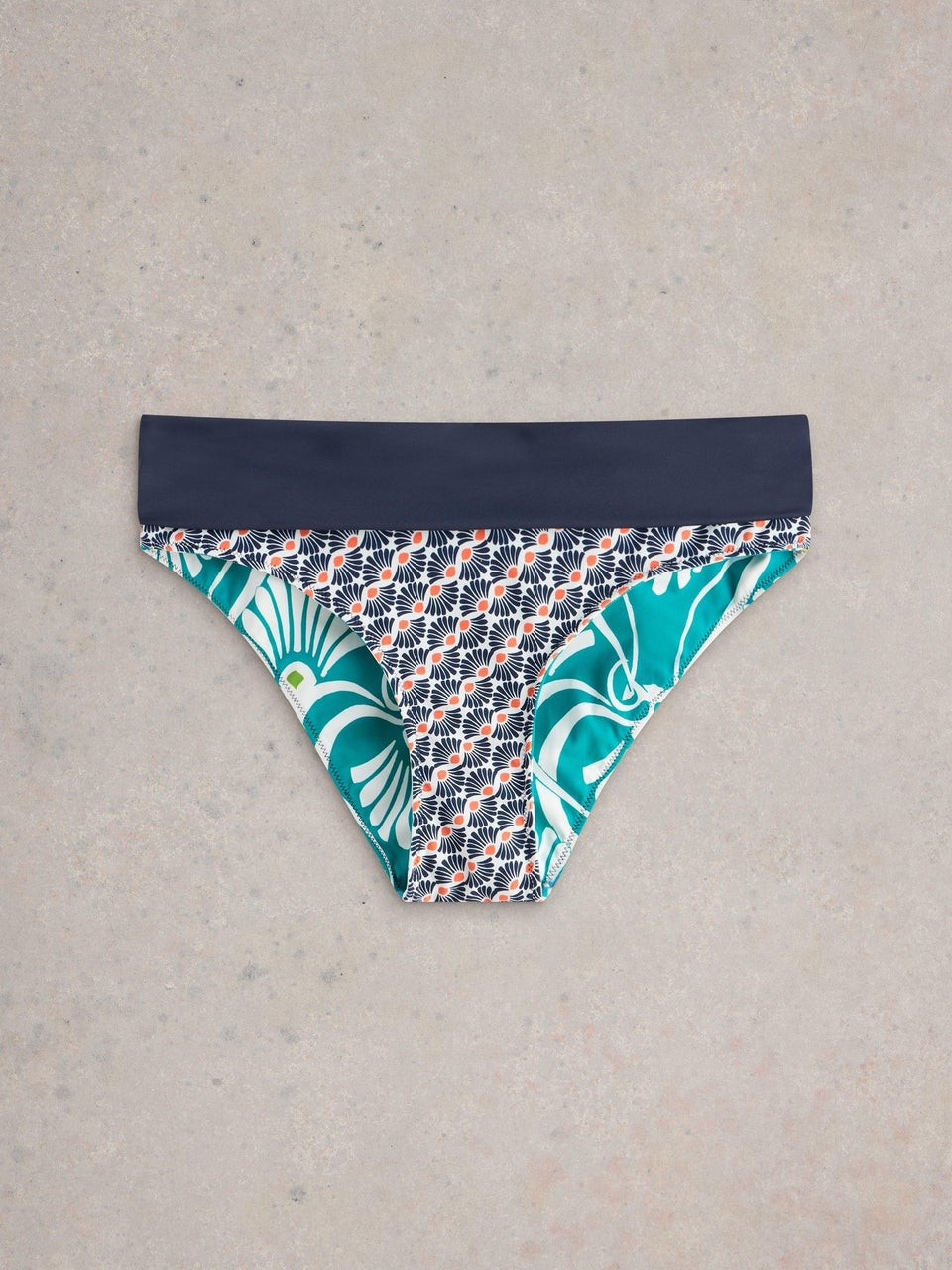 Wende-Bikinihose zum Umschlagen