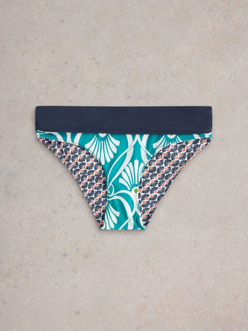 Wende-Bikinihose zum Umschlagen