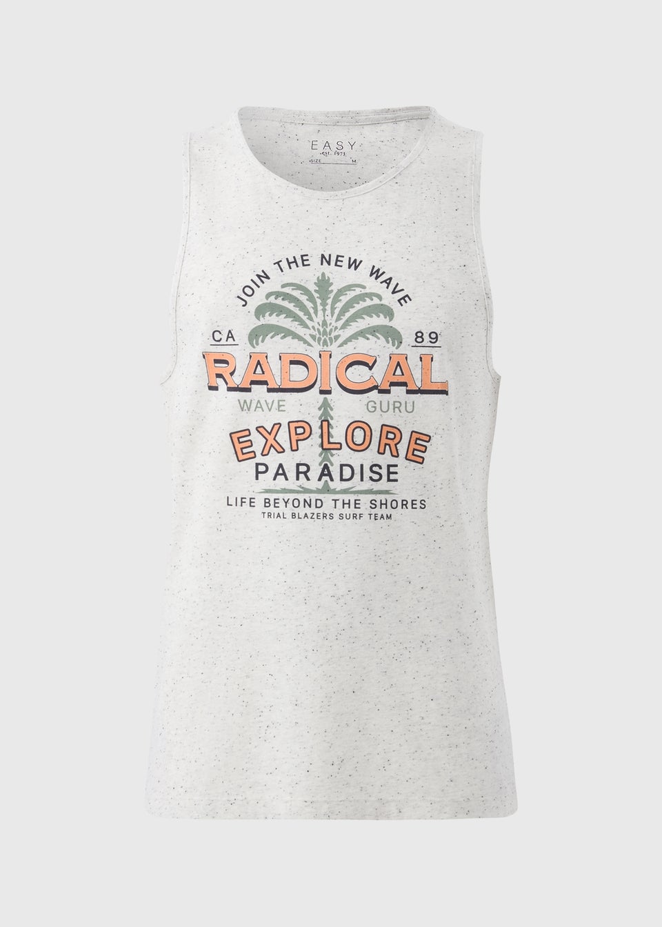 Ecru Explore Printed Vest Top