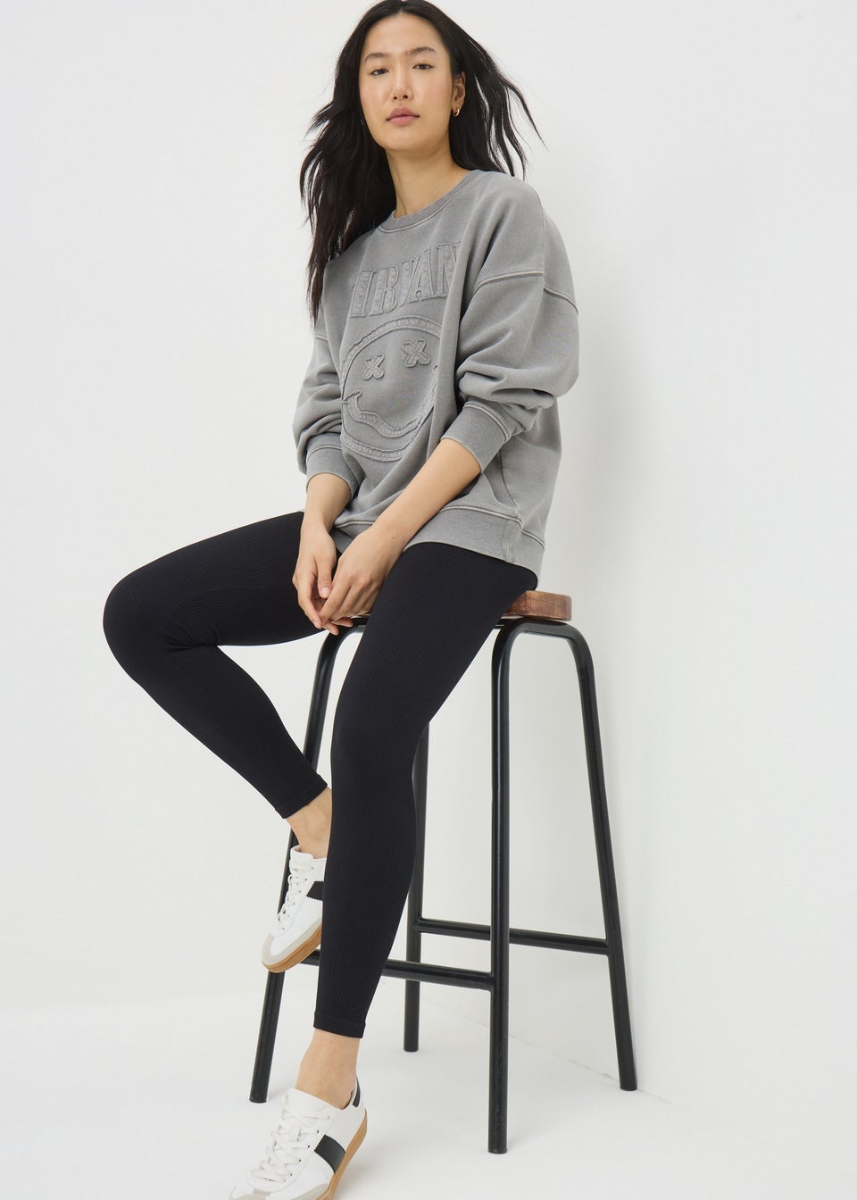 Charcoal Washed Nirvana Sweatshirt
