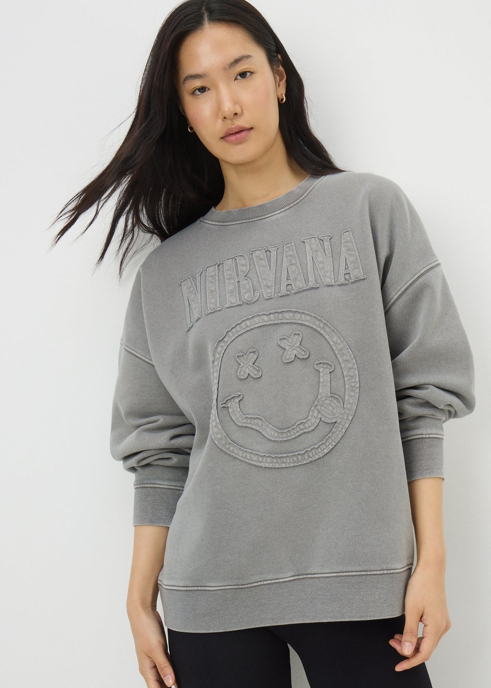Charcoal Washed Nirvana Sweatshirt