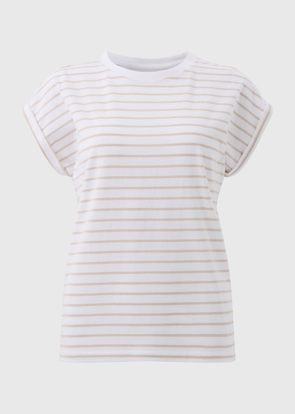 White Stripe Short Sleeve T-Shirt