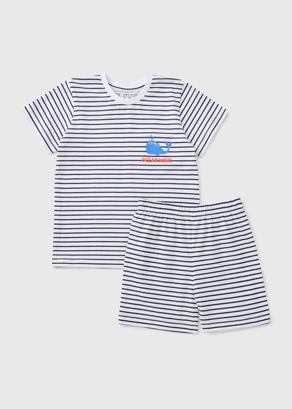 Kids Stripe Whale Pyjama Set (1-7yrs)