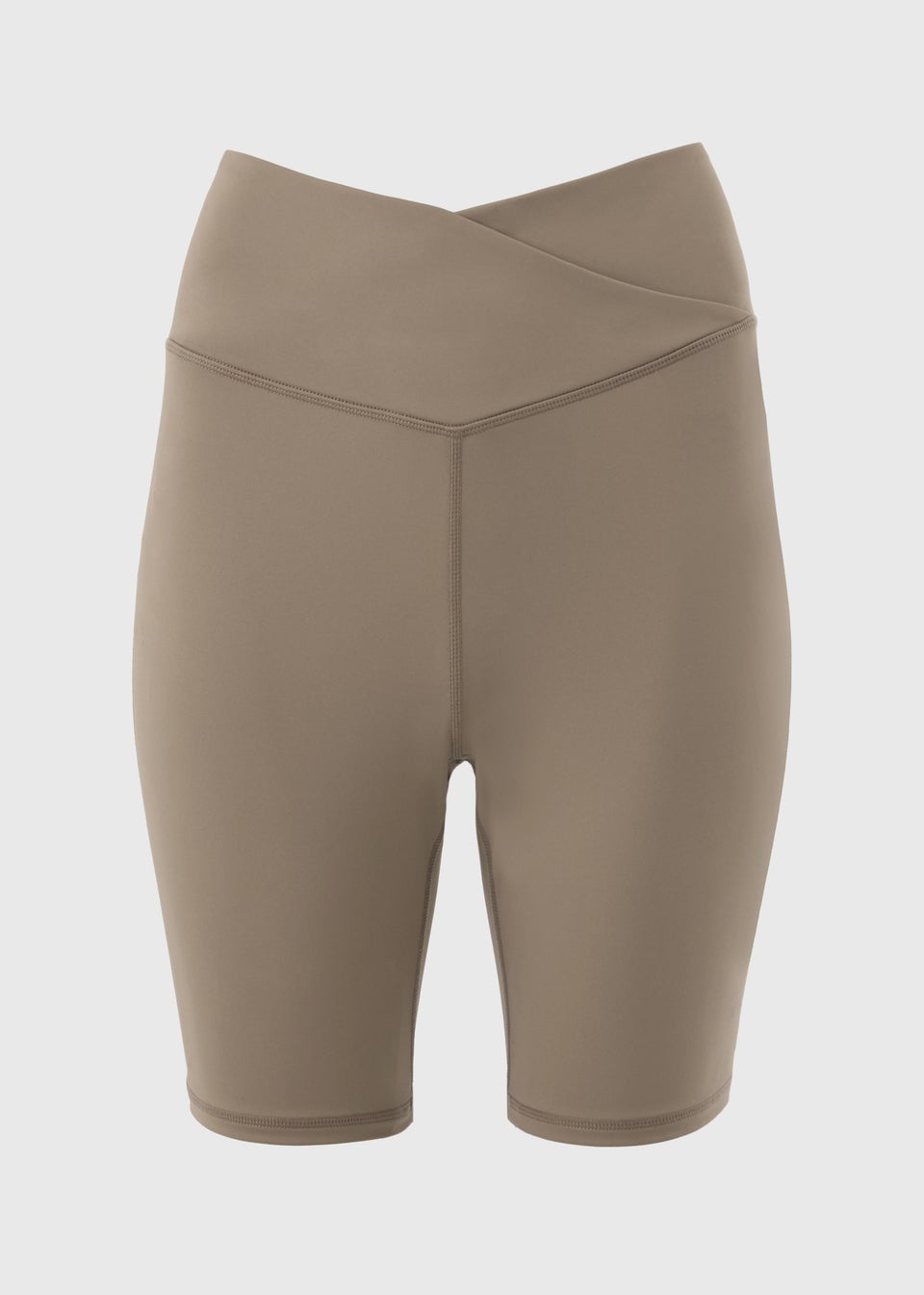 Souluxe Mocha Wrap Waist Cycle Shorts