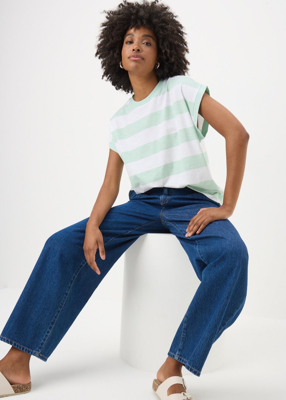 Aqua Stripe T-Shirt