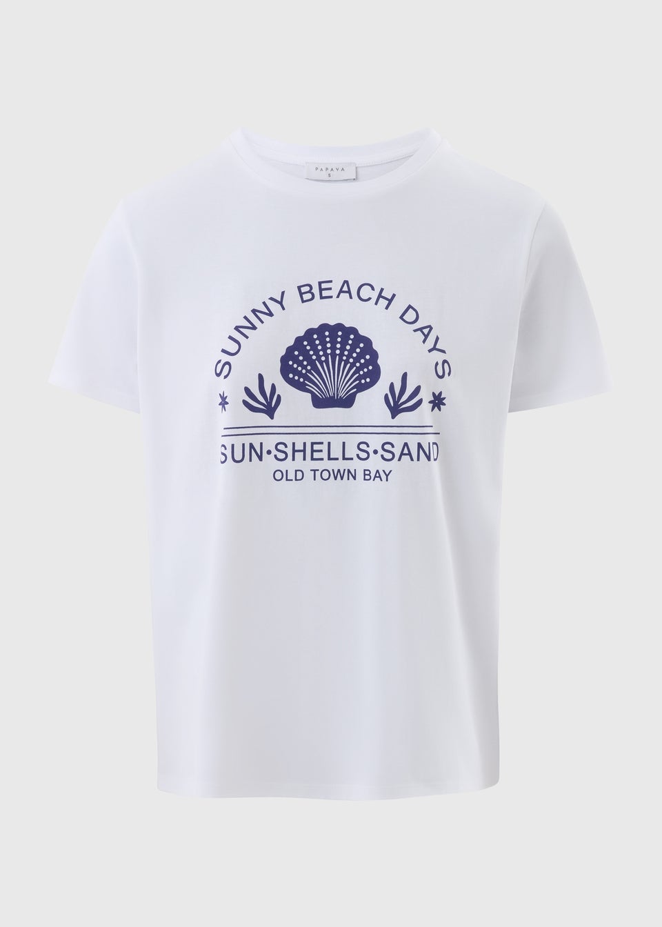 White Shell Graphic T-Shirt
