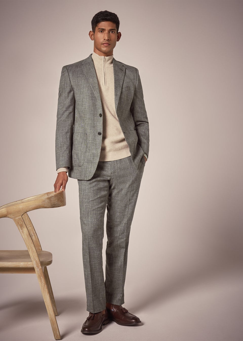 Taylor & Wright Bourton Brown Tailored Trousers