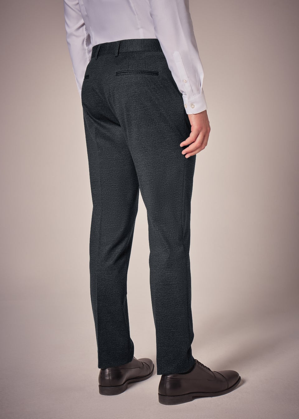 Taylor & Wright Charcoal Slim Fit Trousers