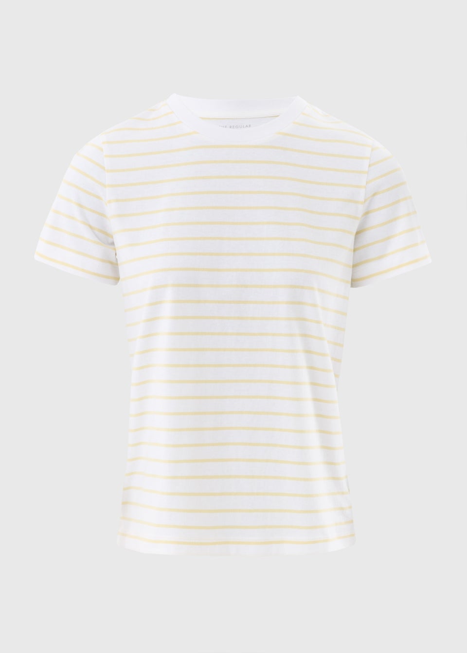 Yellow Stripe Crew Neck Top