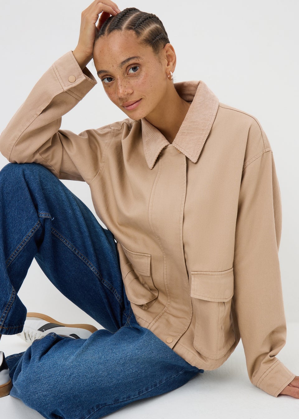 Beige Utility Jacket