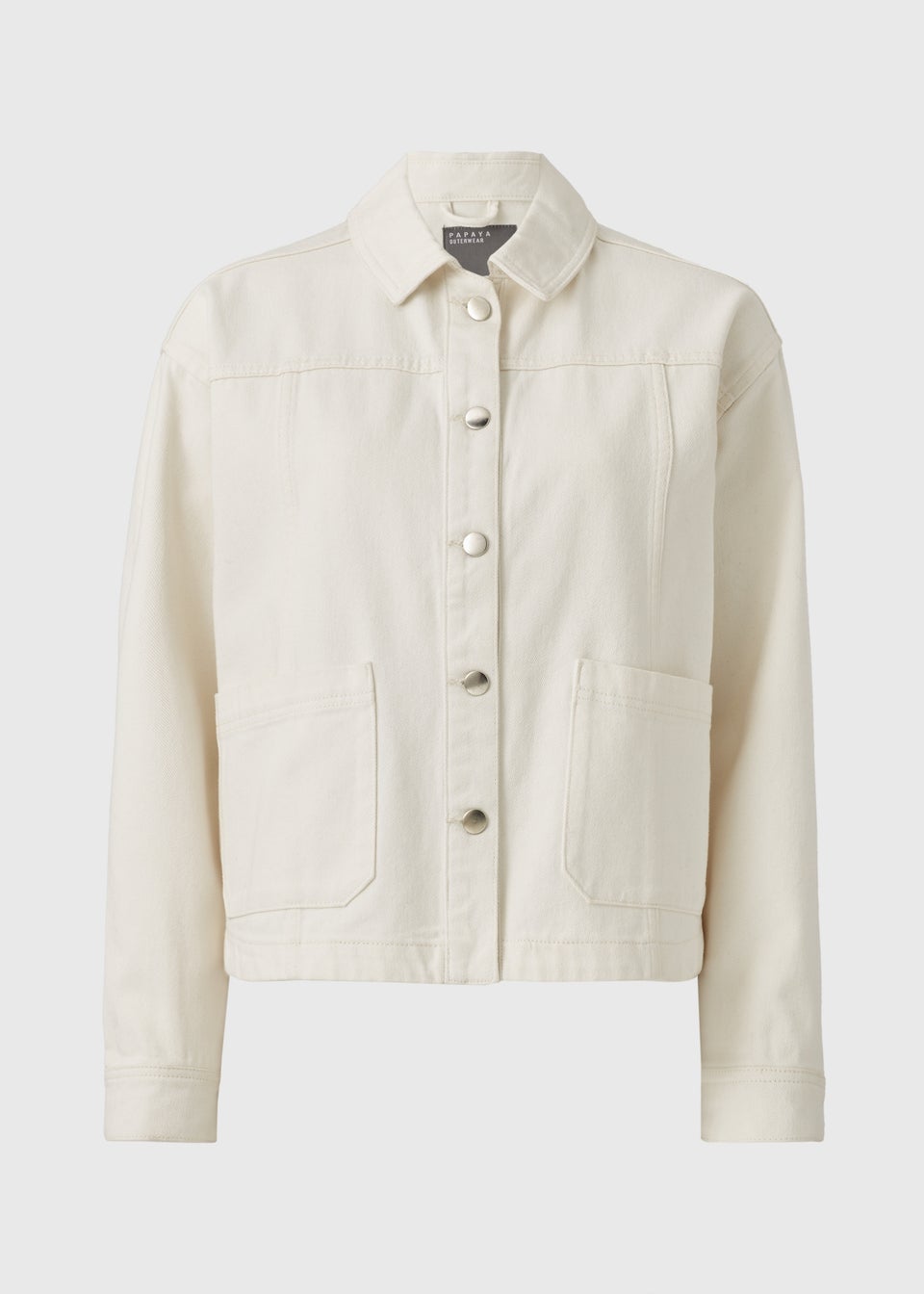 Ecru Denim Shacket